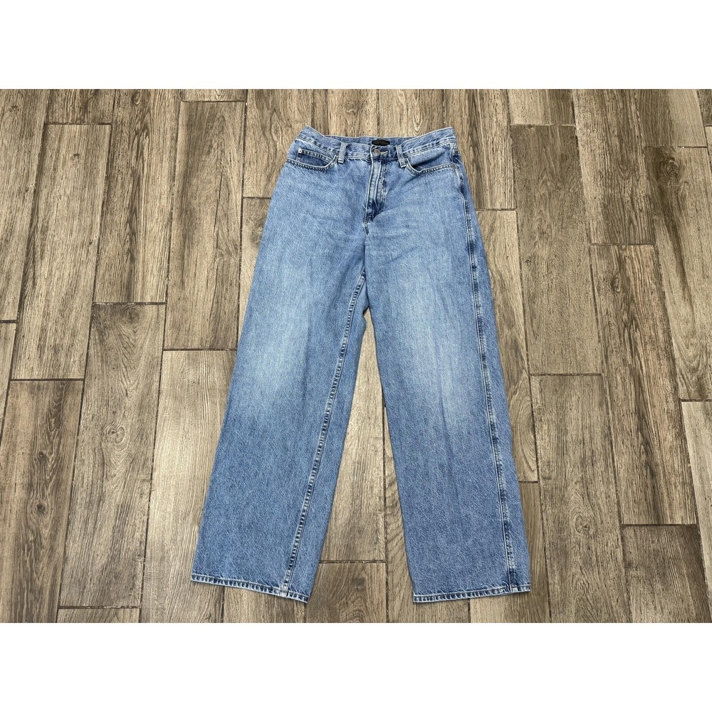 Uniqlo Denim Jeans Women's 29x31 Blue Wide Leg Classic Fit Denim Pants